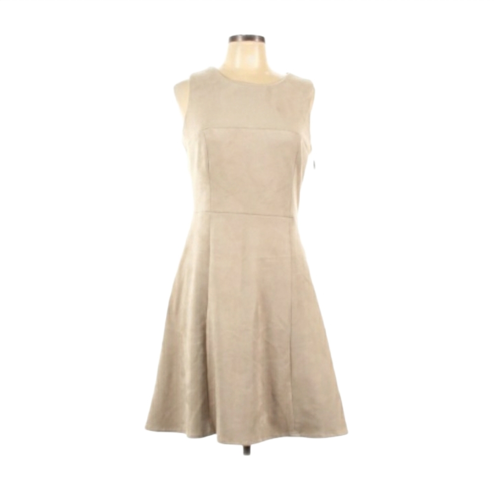 Calvin Klein Sleeveless Faux Suede Dre…